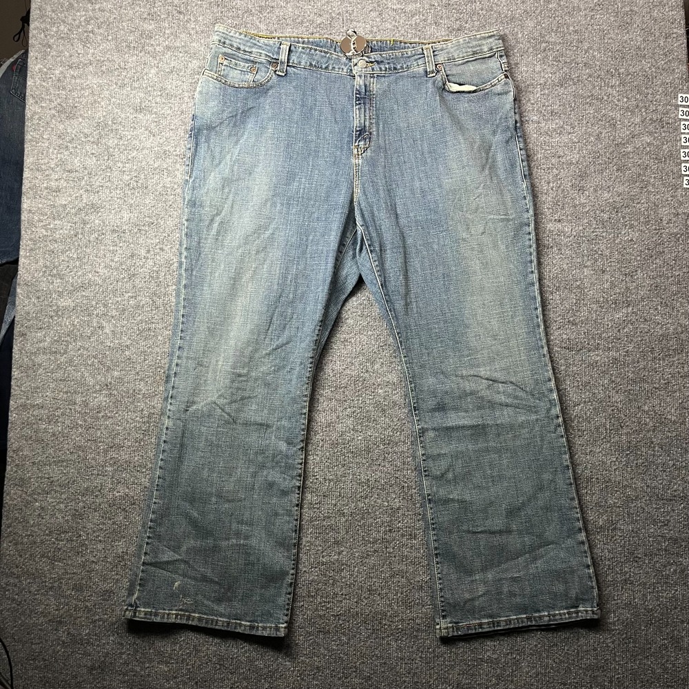Levi's 515 Bootcut Jeans Women's 24S Blue Denim‎ Stretch Classic Zip Fly - 43X28